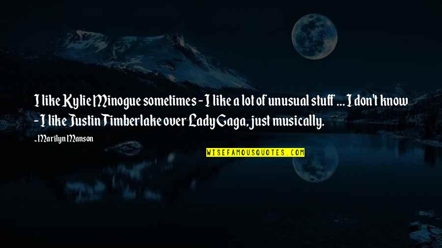 Cobi A Quotes By Marilyn Manson: I like Kylie Minogue sometimes - I like Cobi A Quotes By Marilyn Manson: I like Kylie Minogue sometimes - I like