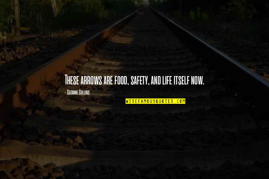 Cobucci Enterprises Quotes By Suzanne Collins: These arrows are food, safety, and life itself Cobucci Enterprises Quotes By Suzanne Collins: These arrows are food, safety, and life itself
