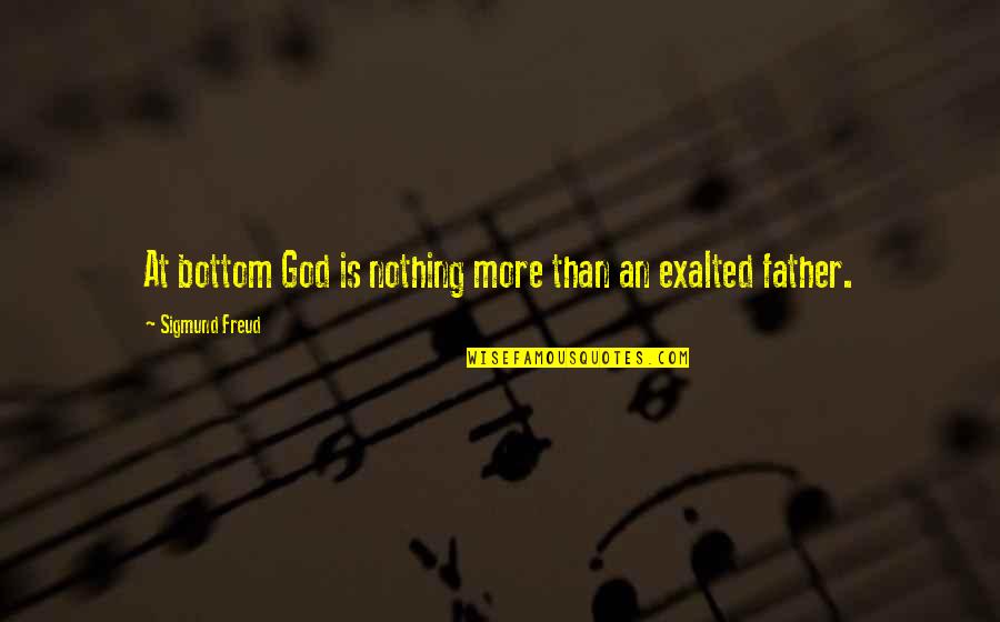 Cocky But Humble Quotes By Sigmund Freud: At bottom God is nothing more than an Cocky But Humble Quotes By Sigmund Freud: At bottom God is nothing more than an