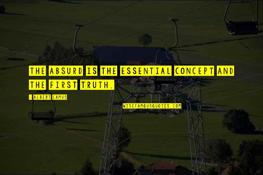 Coconut Ladoo Quotes By Albert Camus: The absurd is the essential concept and the Coconut Ladoo Quotes By Albert Camus: The absurd is the essential concept and the