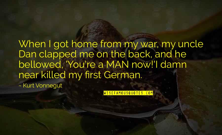 Cod War German Quotes By Kurt Vonnegut: When I got home from my war, my