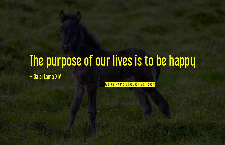 Code Breaker Character Quotes By Dalai Lama XIV: The purpose of our lives is to be
