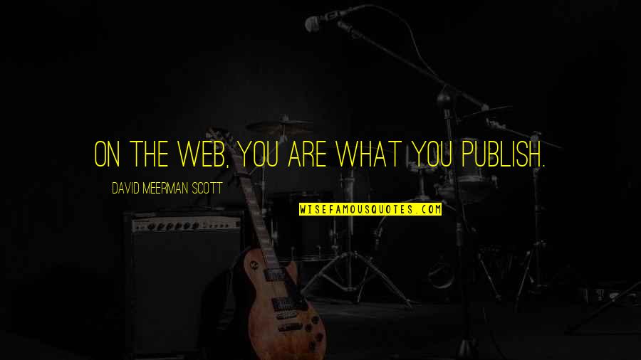 Code Geass Anime Quotes By David Meerman Scott: On the web, you are what you publish.