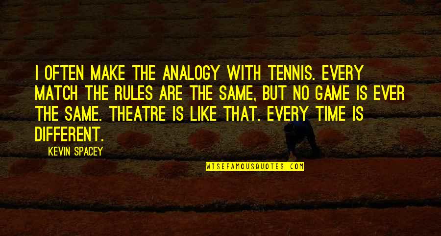 Code Geass R3 Quotes By Kevin Spacey: I often make the analogy with tennis. Every