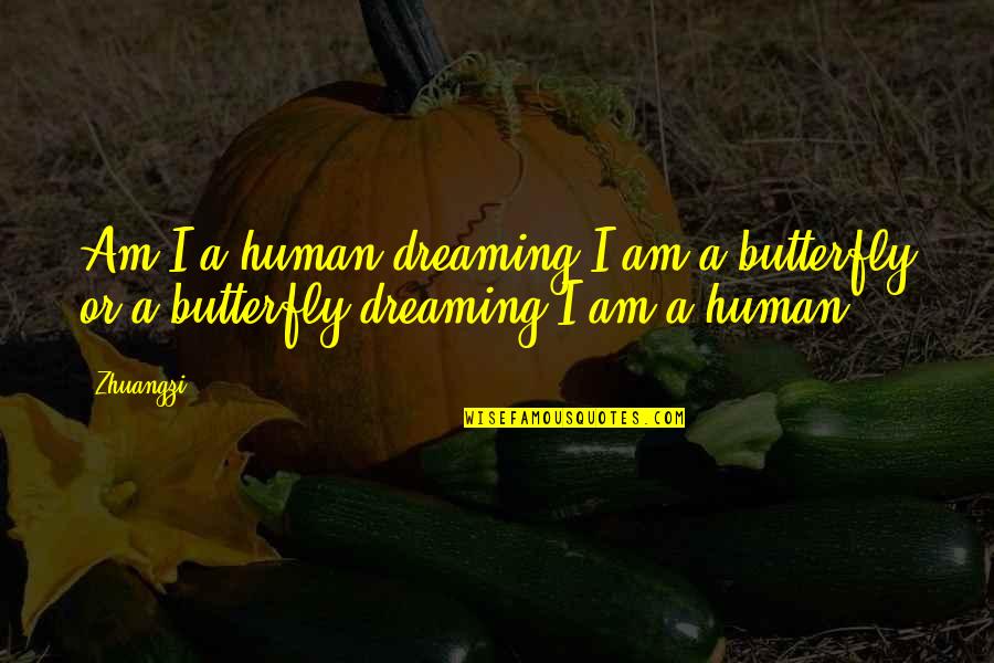 Codis Quotes By Zhuangzi: Am I a human dreaming I am a