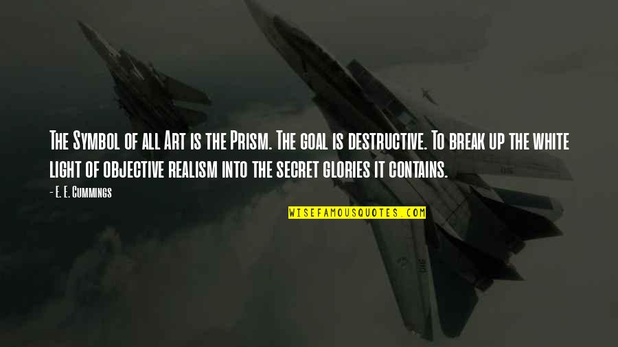 Coelorum Quotes By E. E. Cummings: The Symbol of all Art is the Prism.