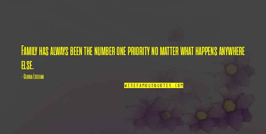 Coerver Minnesota Quotes By Gloria Estefan: Family has always been the number one priority Coerver Minnesota Quotes By Gloria Estefan: Family has always been the number one priority