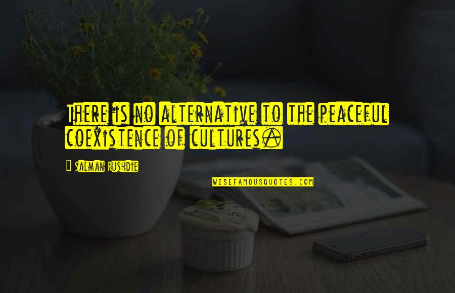 Coexistence Quotes By Salman Rushdie: There is no alternative to the peaceful coexistence