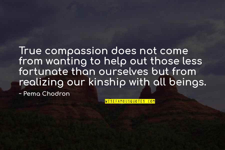 Coffee Snobs Quotes By Pema Chodron: True compassion does not come from wanting to