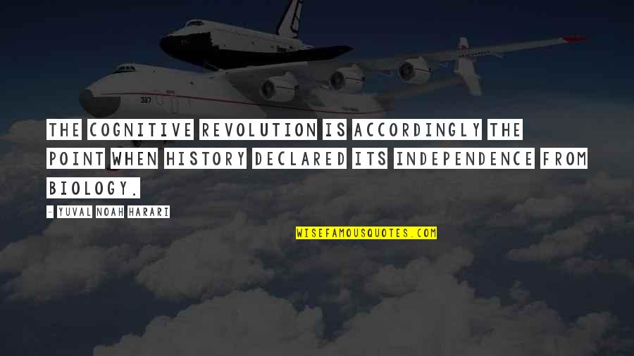 Cognitive Revolution Quotes By Yuval Noah Harari: The Cognitive Revolution is accordingly the point when Cognitive Revolution Quotes By Yuval Noah Harari: The Cognitive Revolution is accordingly the point when