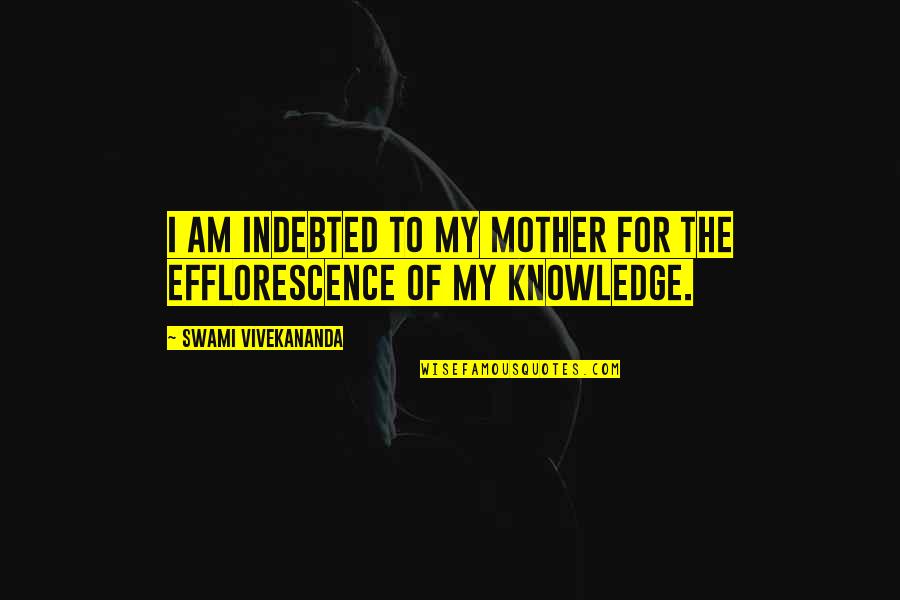 Cojuangco Net Quotes By Swami Vivekananda: I am indebted to my mother for the