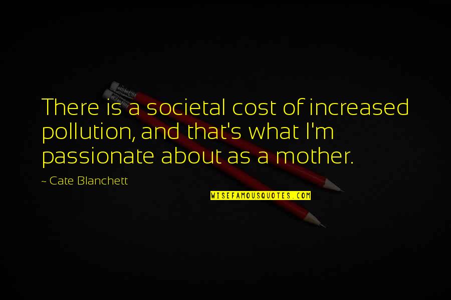 Colclazier Associates Quotes By Cate Blanchett: There is a societal cost of increased pollution,