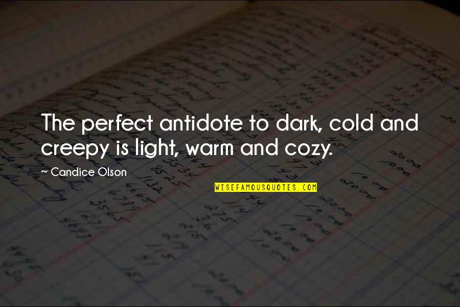 Cold And Dark Quotes By Candice Olson: The perfect antidote to dark, cold and creepy