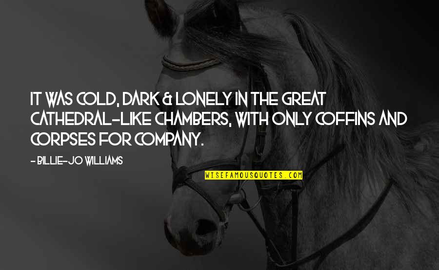 Cold And Lonely Quotes By Billie-Jo Williams: It was cold, dark & lonely in the