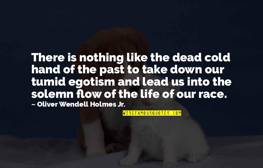 Cold Dead Quotes By Oliver Wendell Holmes Jr.: There is nothing like the dead cold hand