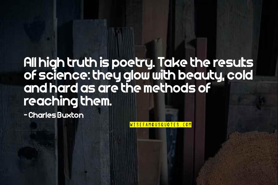 Cold Hard Quotes By Charles Buxton: All high truth is poetry. Take the results