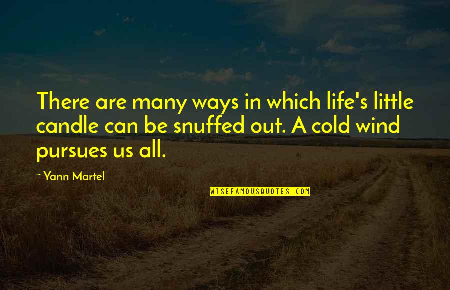 Cold Wind Quotes By Yann Martel: There are many ways in which life's little