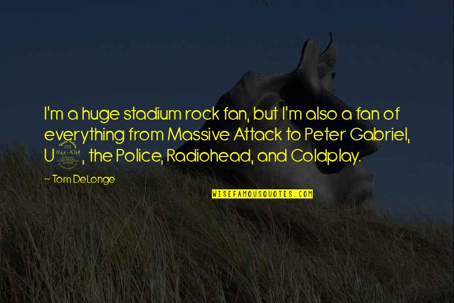 Coldplay Quotes By Tom DeLonge: I'm a huge stadium rock fan, but I'm