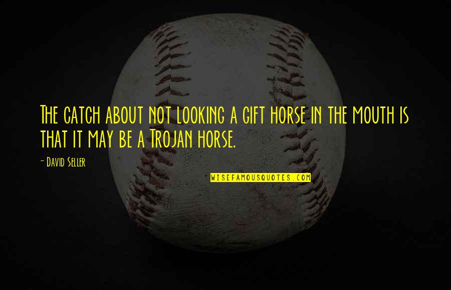 Collaboration In The Workplace Quotes By David Seller: The catch about not looking a gift horse