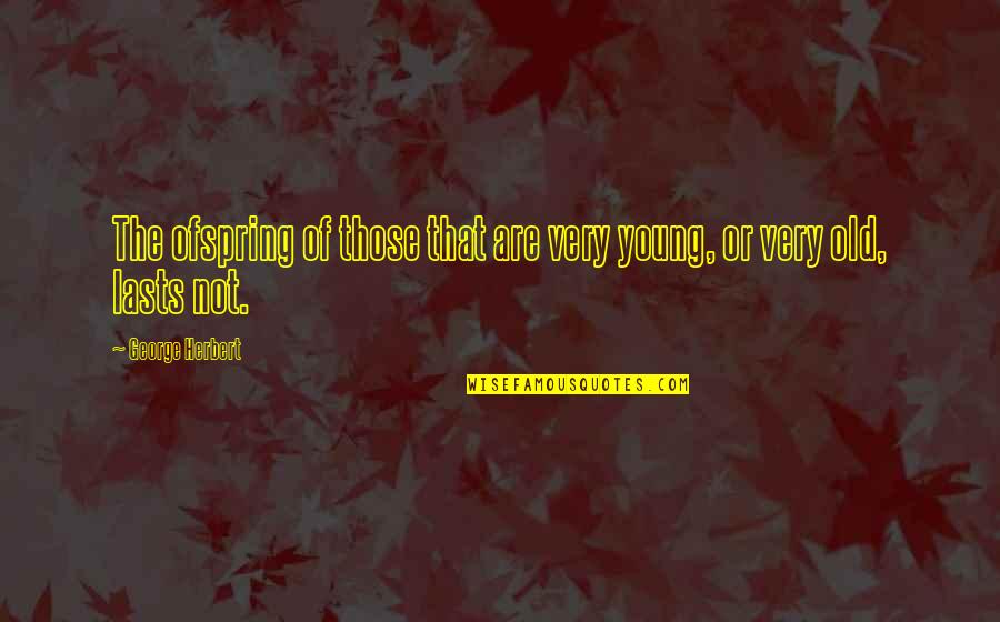 Collapsible Colander Quotes By George Herbert: The ofspring of those that are very young, Collapsible Colander Quotes By George Herbert: The ofspring of those that are very young,