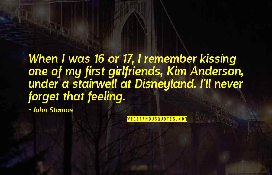 Collarbone Surgery Quotes By John Stamos: When I was 16 or 17, I remember Collarbone Surgery Quotes By John Stamos: When I was 16 or 17, I remember
