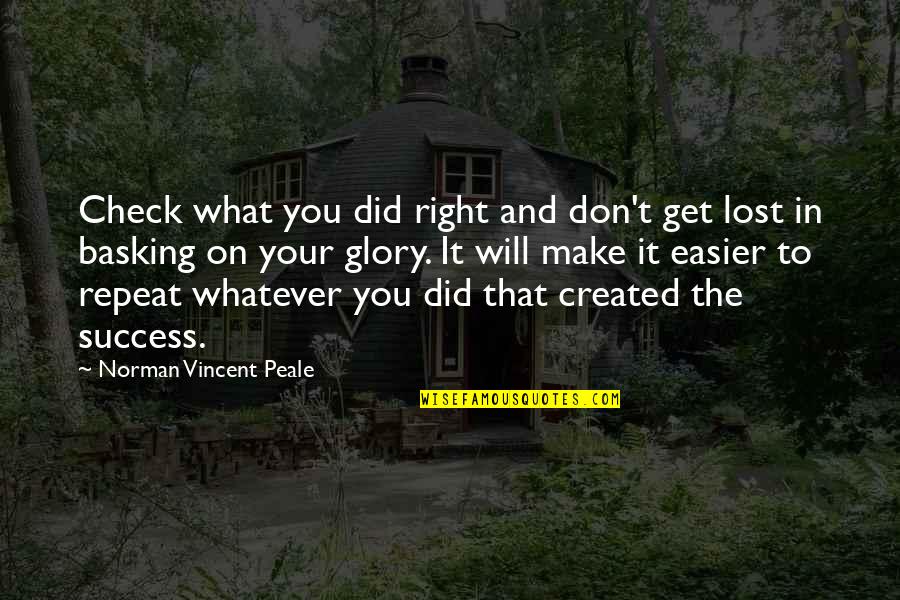 Collearys Orange Quotes By Norman Vincent Peale: Check what you did right and don't get Collearys Orange Quotes By Norman Vincent Peale: Check what you did right and don't get