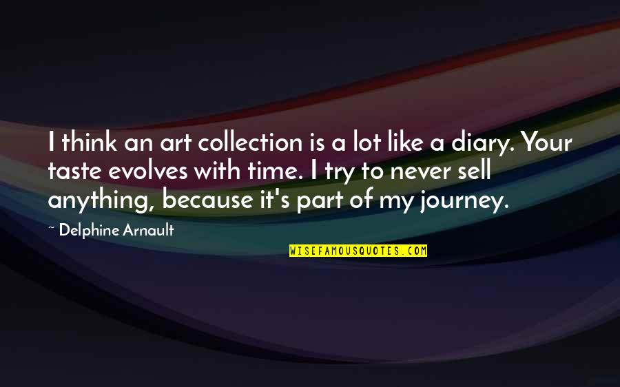 Collection Quotes By Delphine Arnault: I think an art collection is a lot