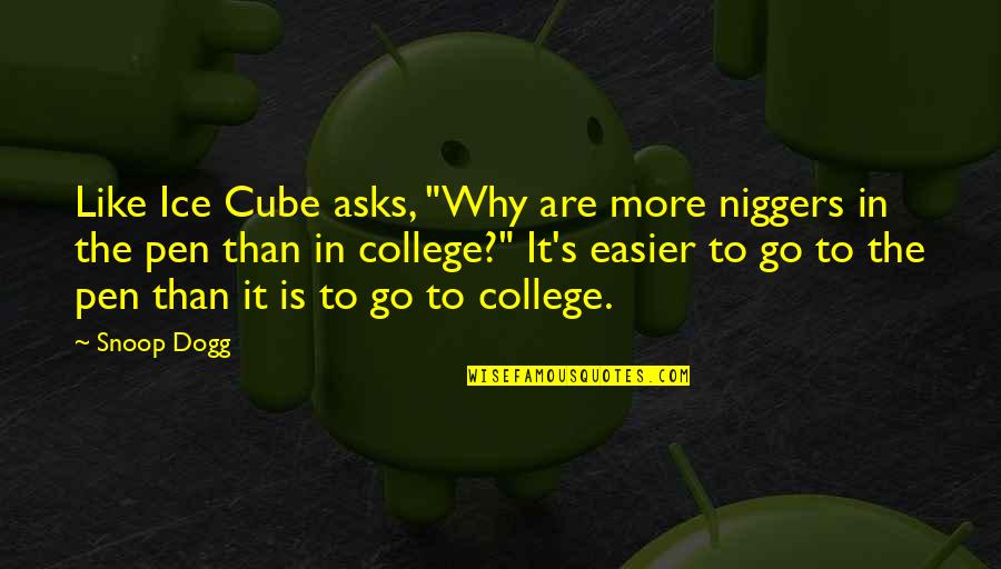 College Is Quotes By Snoop Dogg: Like Ice Cube asks, "Why are more niggers College Is Quotes By Snoop Dogg: Like Ice Cube asks, "Why are more niggers