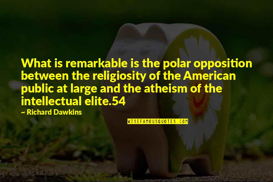 Collentine Nuns Quotes By Richard Dawkins: What is remarkable is the polar opposition between Collentine Nuns Quotes By Richard Dawkins: What is remarkable is the polar opposition between