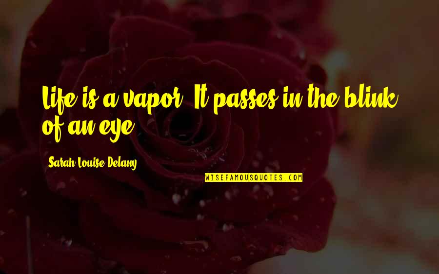 Collura Artisan Quotes By Sarah Louise Delany: Life is a vapor. It passes in the