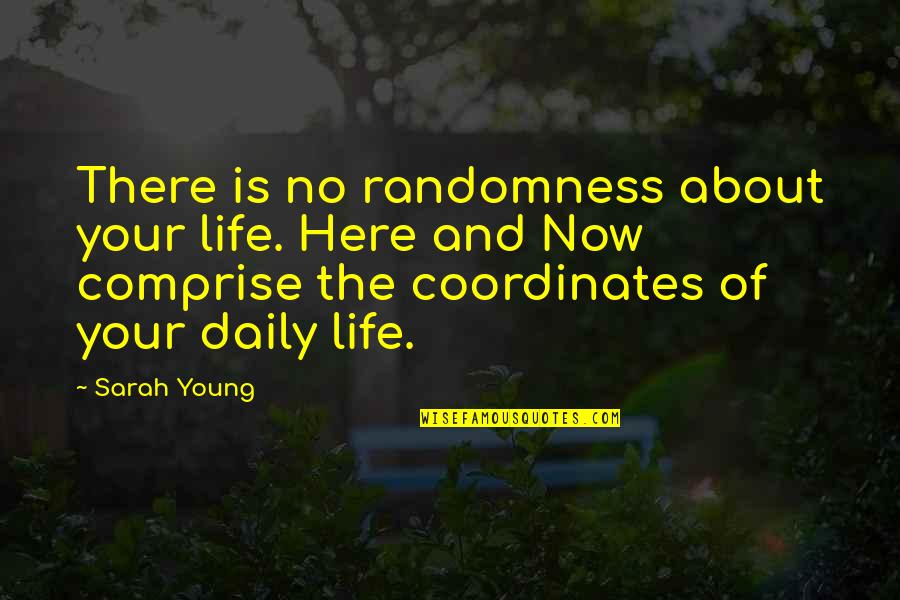 Colonel Chesty Puller Quotes By Sarah Young: There is no randomness about your life. Here