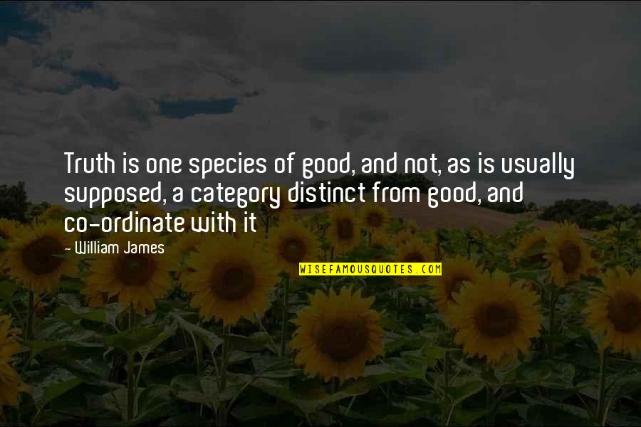 Colonial Penn Whole Life Insurance Quotes By William James: Truth is one species of good, and not,