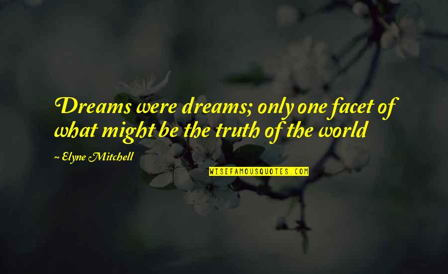 Colonialisme Francais Quotes By Elyne Mitchell: Dreams were dreams; only one facet of what