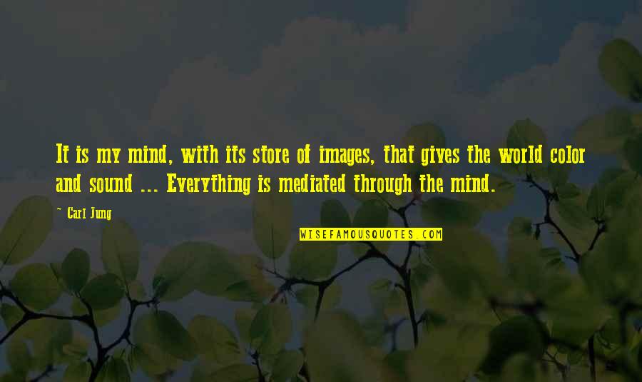 Color Quotes By Carl Jung: It is my mind, with its store of