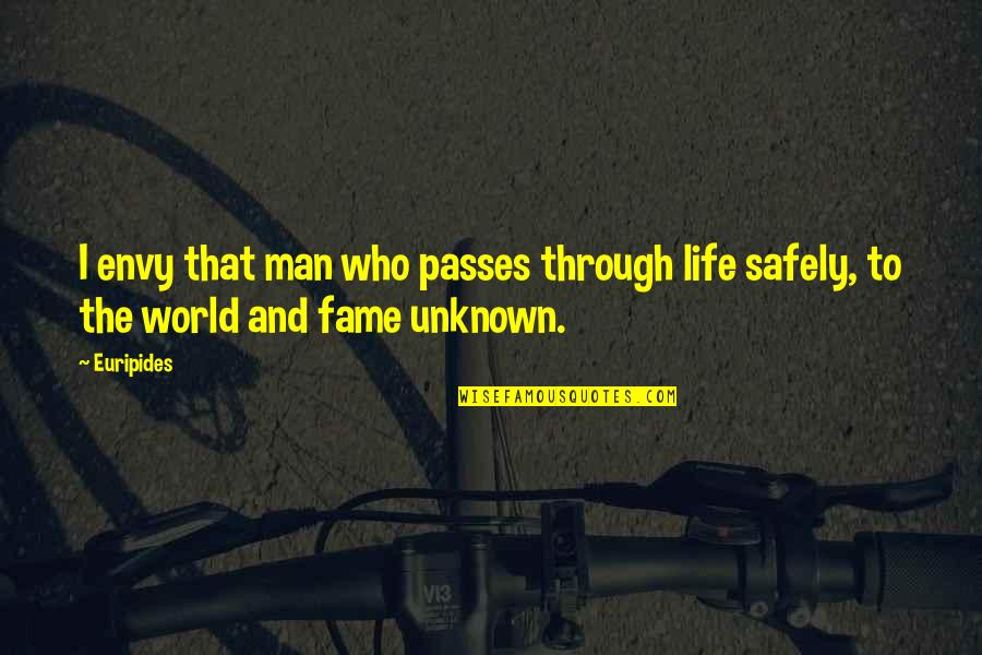 Coloratus Quotes By Euripides: I envy that man who passes through life