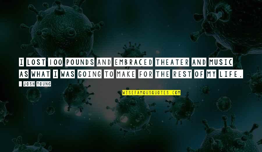 Colour Of Happiness Quotes By Josh Young: I lost 100 pounds and embraced theater and