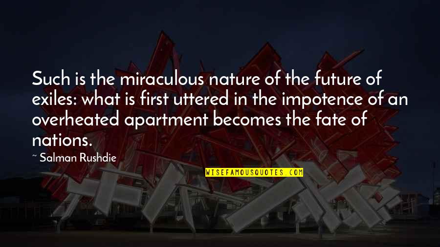 Coloured Goodies Quotes By Salman Rushdie: Such is the miraculous nature of the future