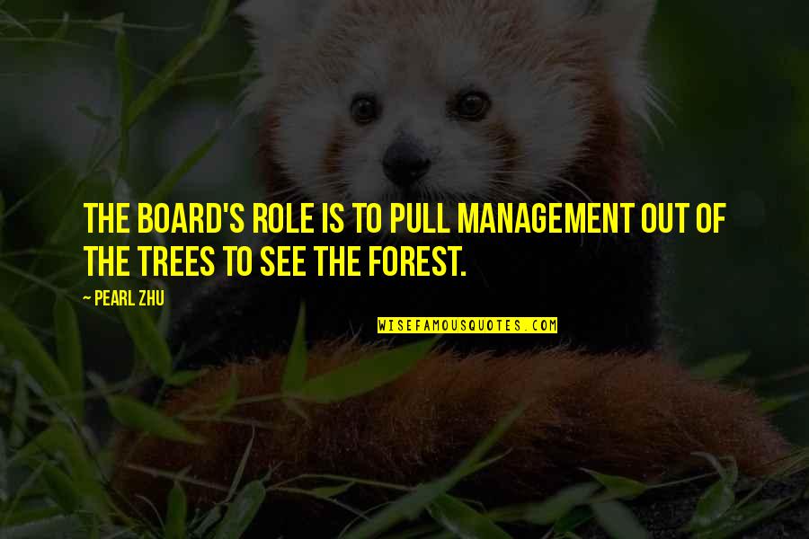 Coltan Ore Quotes By Pearl Zhu: The Board's role is to pull management out