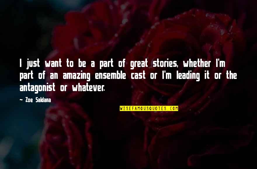 Columba's Quotes By Zoe Saldana: I just want to be a part of Columba's Quotes By Zoe Saldana: I just want to be a part of