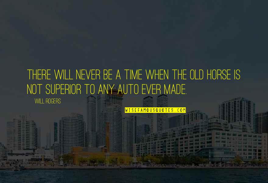 Combative Personality Quotes By Will Rogers: There will never be a time when the