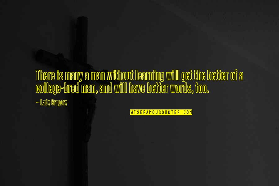 Combustibilii Quotes By Lady Gregory: There is many a man without learning will