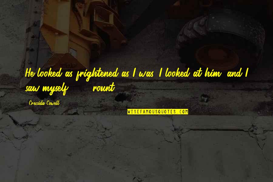Comdial Phones Quotes By Cressida Cowell: He looked as frightened as I was. I