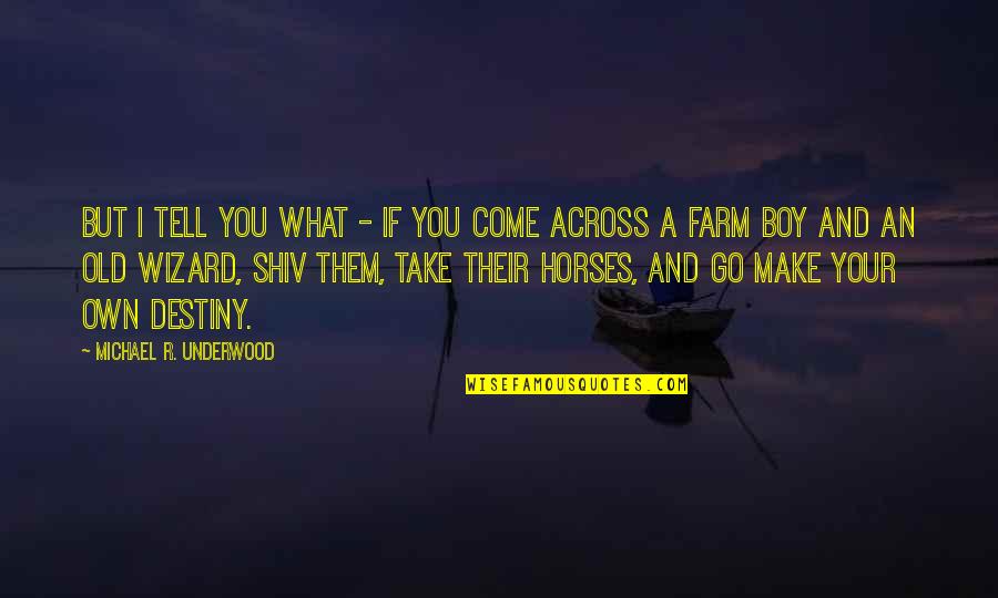 Come And Take Quotes By Michael R. Underwood: But I tell you what - if you Come And Take Quotes By Michael R. Underwood: But I tell you what - if you