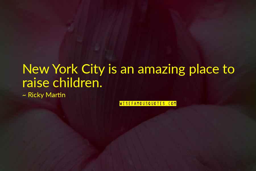 Come Fly With Me Fearghal Quotes By Ricky Martin: New York City is an amazing place to