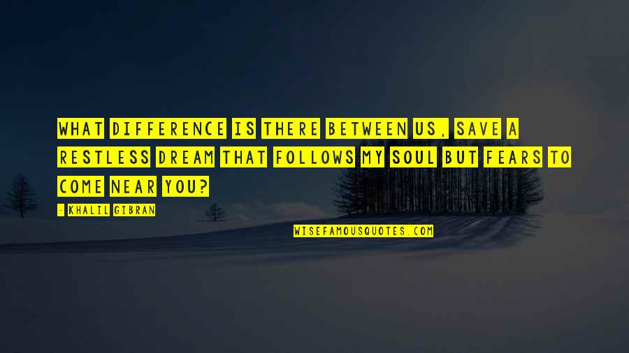 Comebacks To Everyday Quotes By Khalil Gibran: What difference is there between us, save a