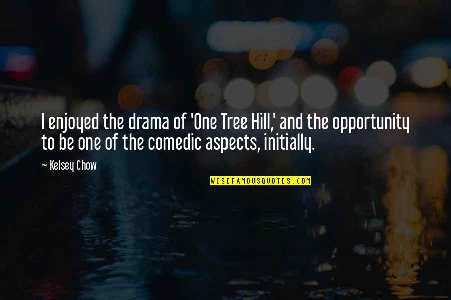 Comedic Quotes By Kelsey Chow: I enjoyed the drama of 'One Tree Hill,'