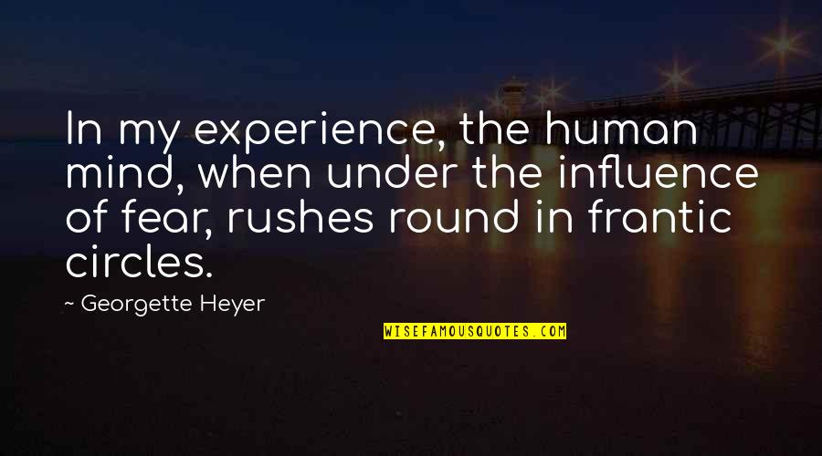 Comedy Tim Heidecker Quotes By Georgette Heyer: In my experience, the human mind, when under Comedy Tim Heidecker Quotes By Georgette Heyer: In my experience, the human mind, when under
