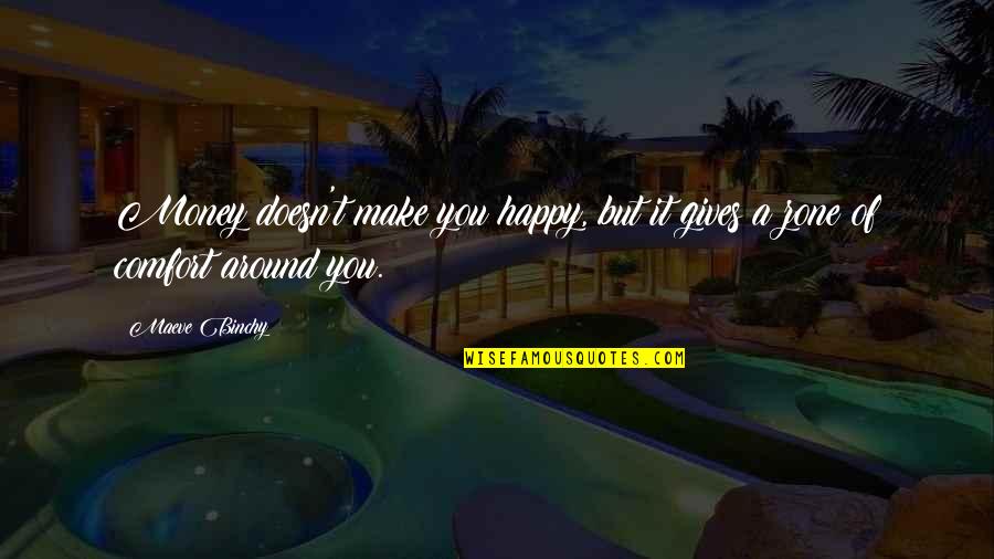 Comfort And Happiness Quotes By Maeve Binchy: Money doesn't make you happy, but it gives