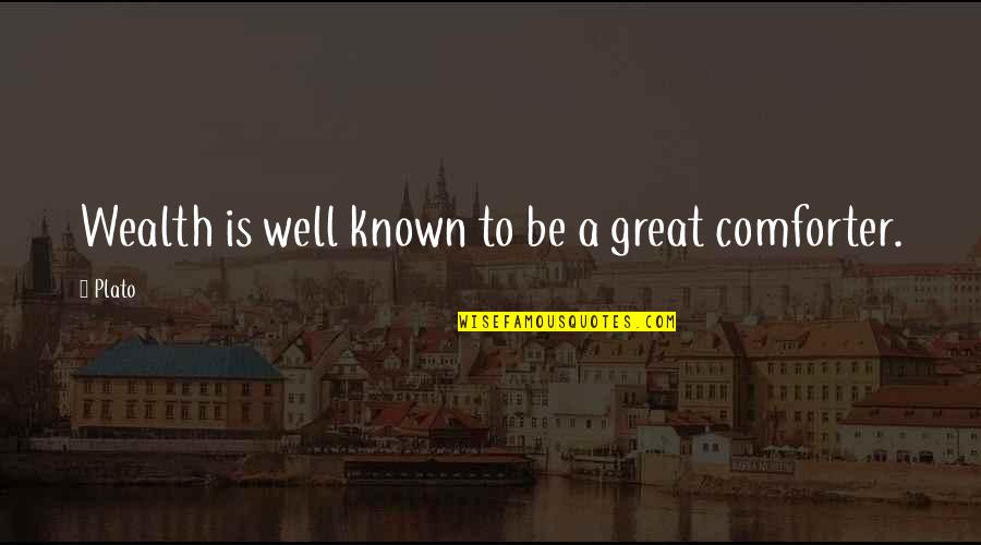 Comforter With Quotes By Plato: Wealth is well known to be a great