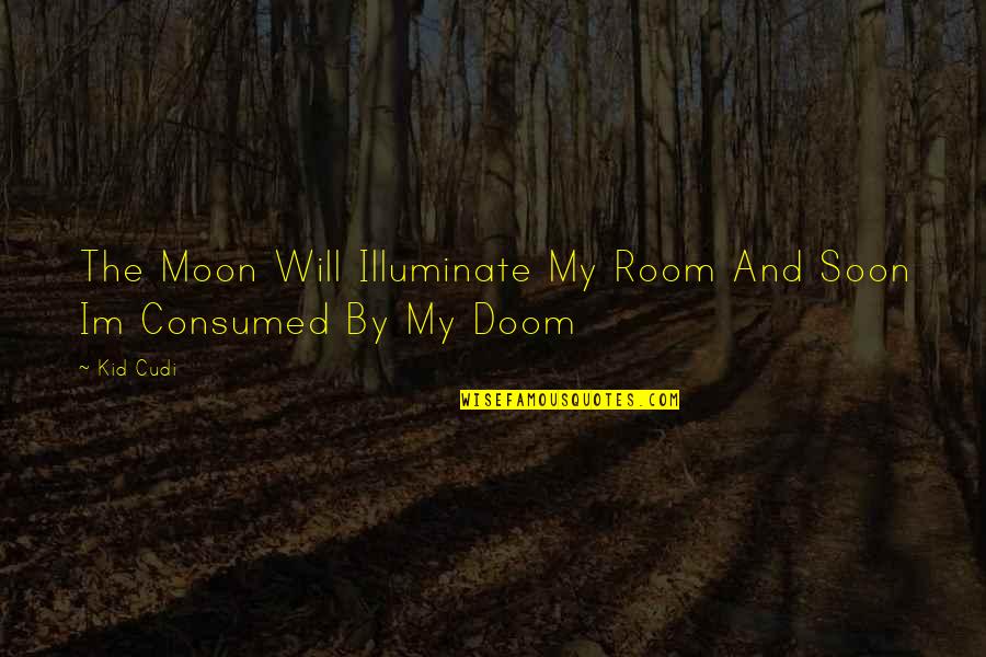 Comic Strip Presents War Quotes By Kid Cudi: The Moon Will Illuminate My Room And Soon